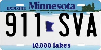 MN license plate 911SVA