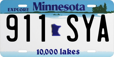 MN license plate 911SYA
