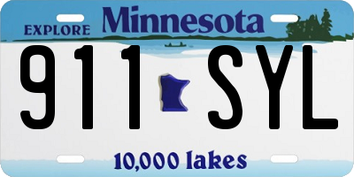 MN license plate 911SYL