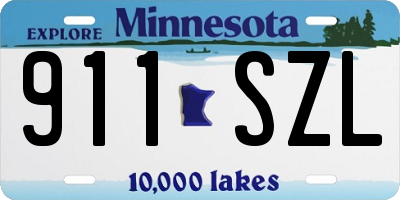 MN license plate 911SZL