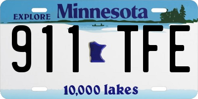 MN license plate 911TFE
