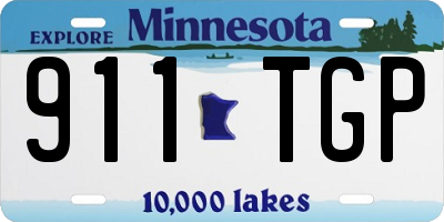 MN license plate 911TGP