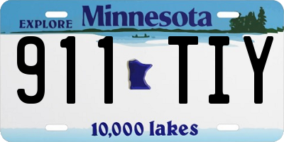 MN license plate 911TIY