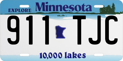 MN license plate 911TJC