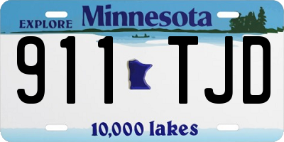 MN license plate 911TJD