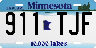 MN license plate 911TJF