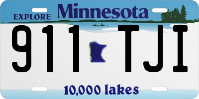 MN license plate 911TJI
