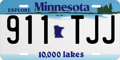MN license plate 911TJJ