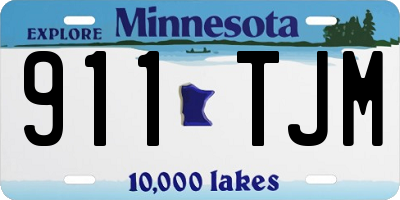 MN license plate 911TJM