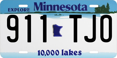 MN license plate 911TJO