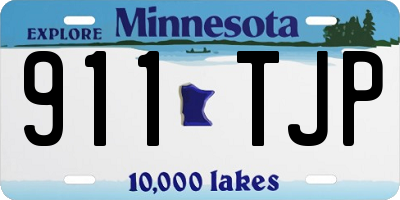 MN license plate 911TJP