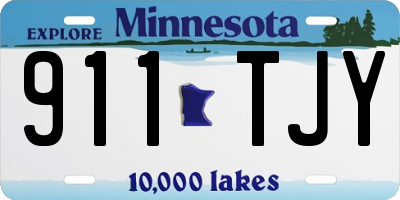 MN license plate 911TJY