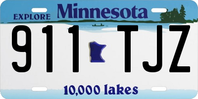 MN license plate 911TJZ
