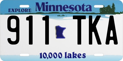 MN license plate 911TKA