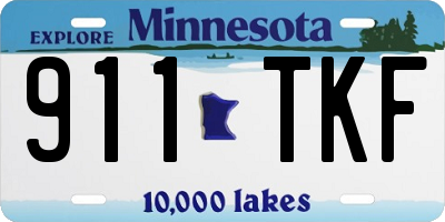 MN license plate 911TKF