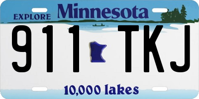 MN license plate 911TKJ