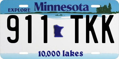MN license plate 911TKK