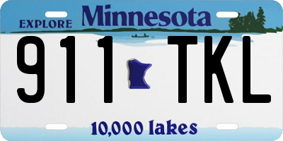 MN license plate 911TKL