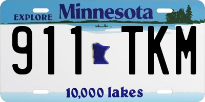 MN license plate 911TKM