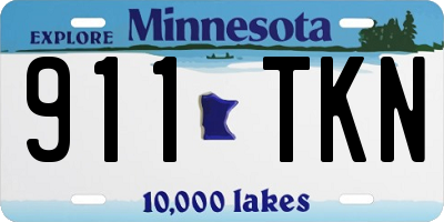 MN license plate 911TKN