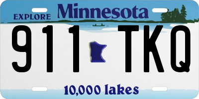 MN license plate 911TKQ
