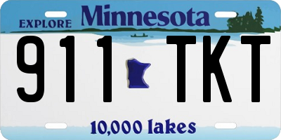 MN license plate 911TKT