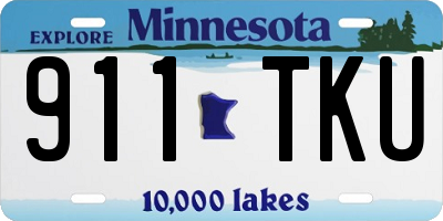 MN license plate 911TKU