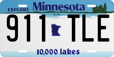 MN license plate 911TLE