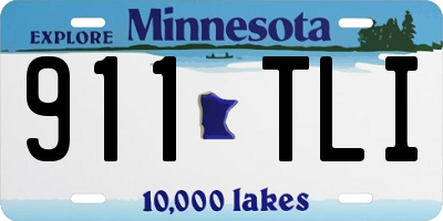 MN license plate 911TLI