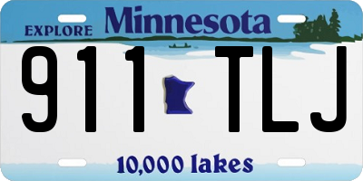 MN license plate 911TLJ
