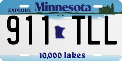 MN license plate 911TLL