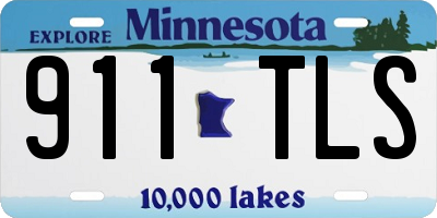 MN license plate 911TLS
