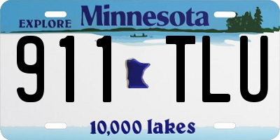 MN license plate 911TLU