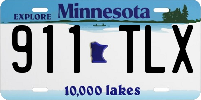 MN license plate 911TLX