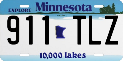 MN license plate 911TLZ