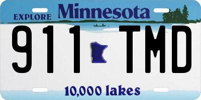 MN license plate 911TMD