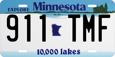 MN license plate 911TMF