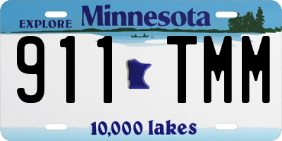 MN license plate 911TMM