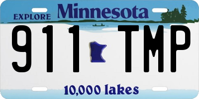 MN license plate 911TMP