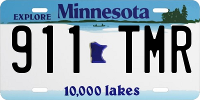MN license plate 911TMR
