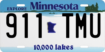 MN license plate 911TMU