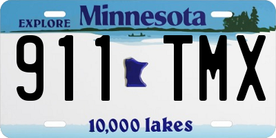 MN license plate 911TMX