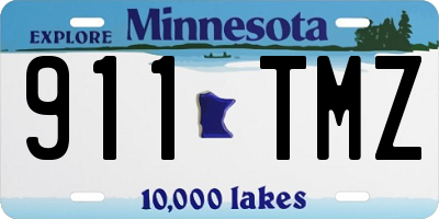 MN license plate 911TMZ