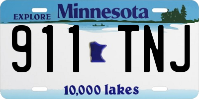 MN license plate 911TNJ