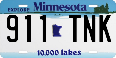 MN license plate 911TNK