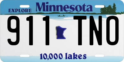 MN license plate 911TNO