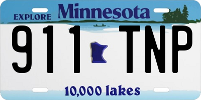MN license plate 911TNP