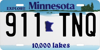 MN license plate 911TNQ
