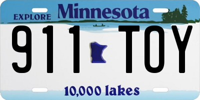 MN license plate 911TOY