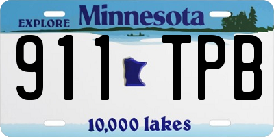MN license plate 911TPB